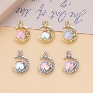 St.kunkka 1Pc 14.5*20.5 มม อัลลอยด์ จี้ดาวดวงจันทร์ สำหรับสร…