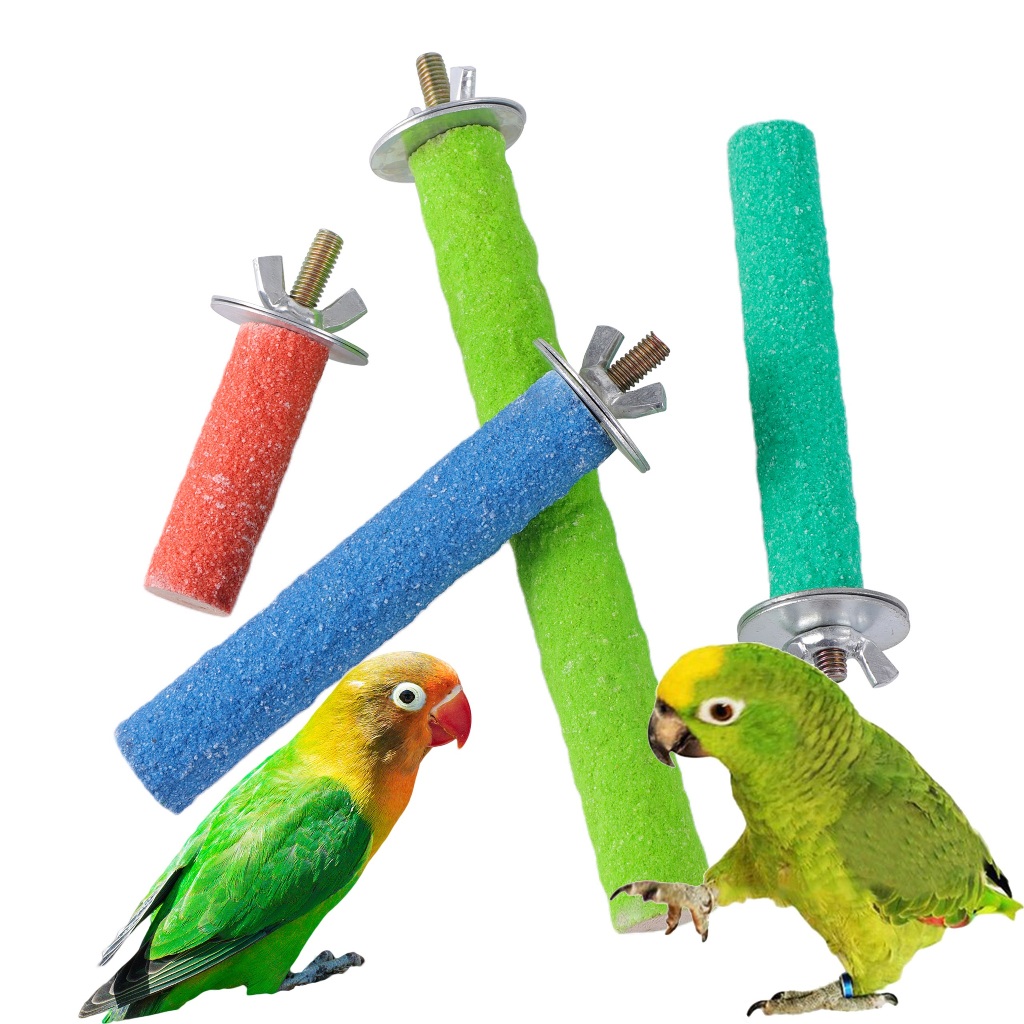 สัตว์เลี้ยงนก Perches Stand Chew ของเล่น Parrot แพลตฟอร์มกรงของเล่น Paw บดทําความสะอาดของเล่นสําหรับ Parrot Bites Parakeet สัตว์เลี้ยงผลิตภัณฑ์