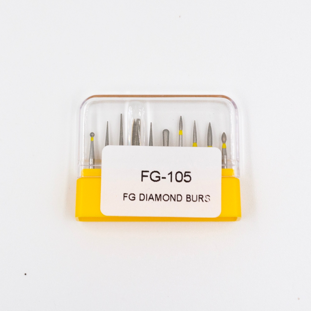 10 ชิ้น/กล่องทันตกรรมความเร็วสูง FG Diamond Burs ชุดขัด