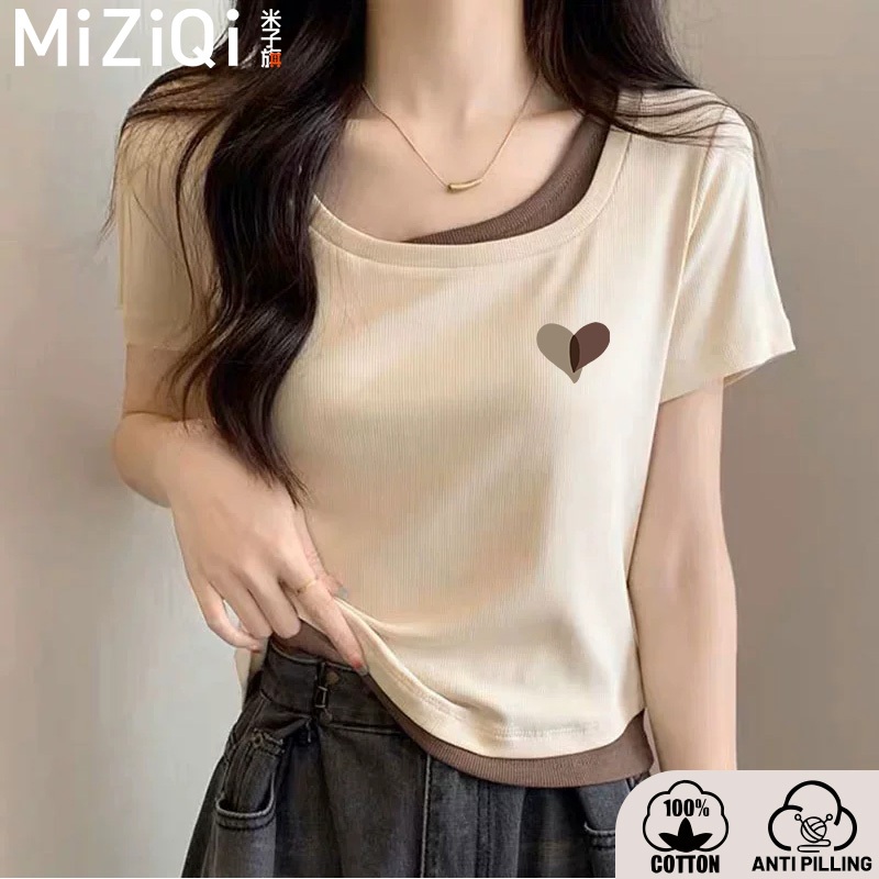 เสื้อยืดฤดูร้อนปี 2025 สีสันสดใส ออกแบบพิมพ์สร้างสรรค์ ทรงแขนสั้น