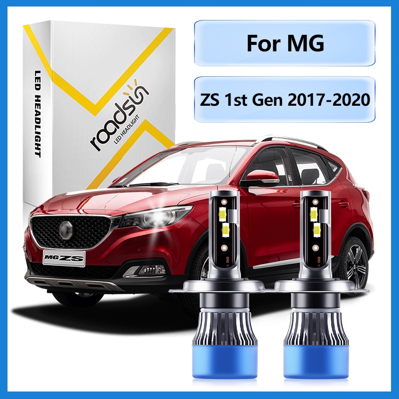 FitสําหรับMG ZS 1st Gen 2017 2018 2019 2020LEDไฟหน้ารถหลอดไฟHi-Lo Beamไฟหน้า 6000Kสีขาว 11000LM 800% ความสว่างPlugและPlay
