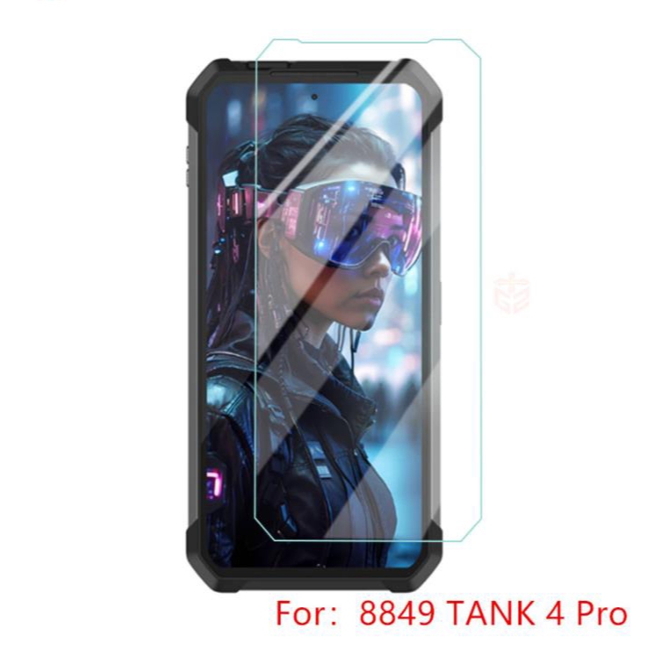 กระจกนิรภัยสําหรับ Unihertz 8849 Tank 4 Pro ฟิล์มกันรอยหน้าจอ