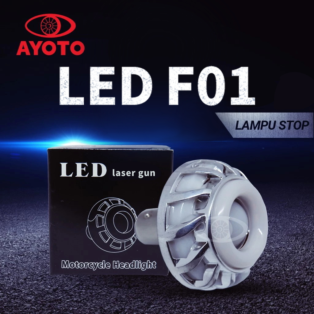 AYOTO ไฟท้าย LED หยุดไฟเบรกหลัง 12V สําหรับสกู๊ตเตอร์รถจักรยานยนต์