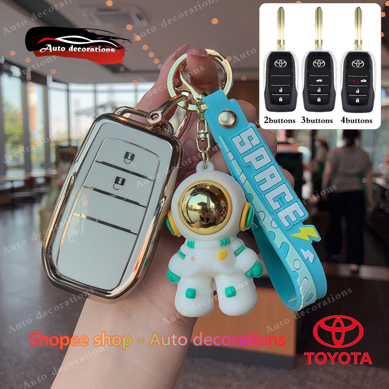 ฝาครอบกุญแจรถดัดแปลงโตโยต้าสําหรับ VIOS XLE 2014-2022 / VIOS GEN4 YARIS Sport vios Commuter เคสกุญแจพวงกุญแจ