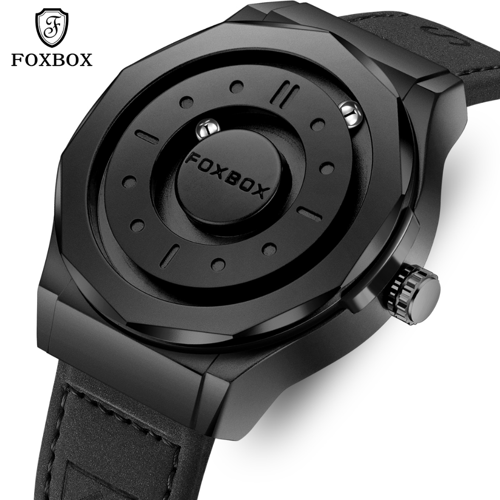 FOXBOX ต้นฉบับ นาฬิกาผู้ชาย กันน้ำ ลูกปัดลูกปัดแม่เหล็ก นาฬิกาข้อมือ