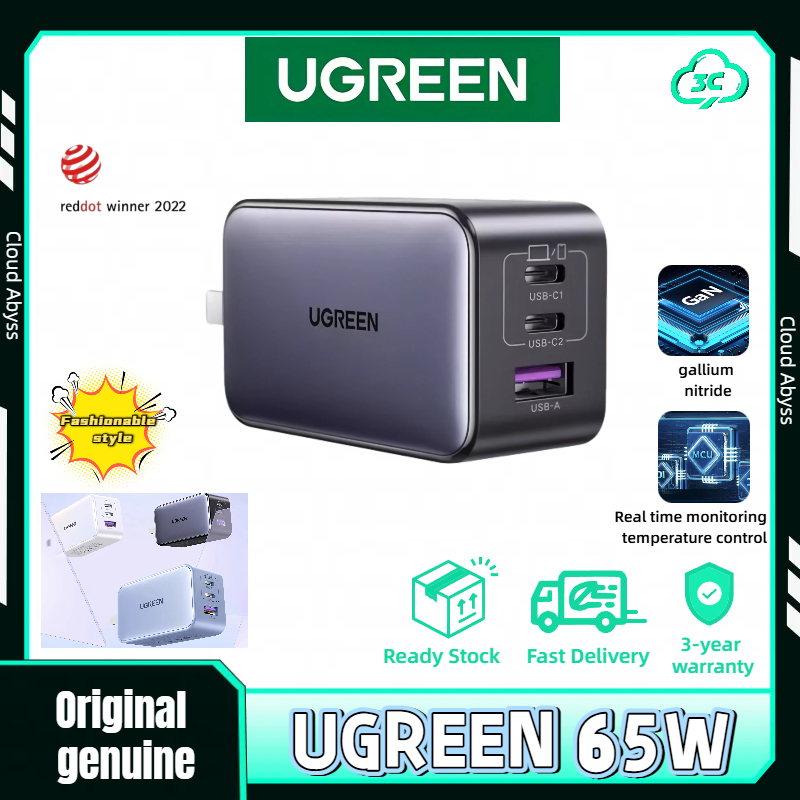 UGREEN 65W Gallium Nitride Charger PD หัวชาร์จเร็ว GaN