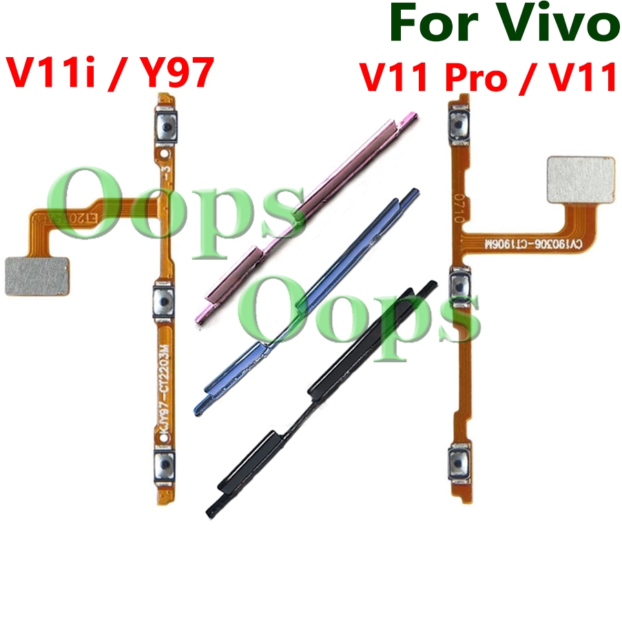 สําหรับ VIVO V11 Pro / V11i / Y97 ระดับเสียงเปิดปิดปุ่ม Flex ปุ่มปรับระดับเสียงด้านข้างลงสายริบบิ้น