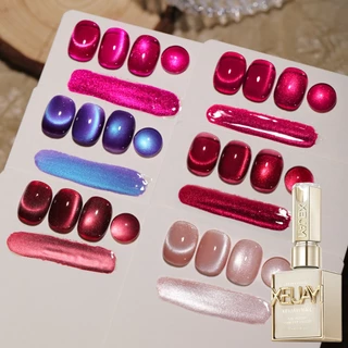 XEIJAYI 15ml สีพิทาย่าใหม่ สีชมพูหวานเผ็ด เจลทาเล็บแมวตา เหมาะสำหรับร้านทำเล็บและงาน DIY