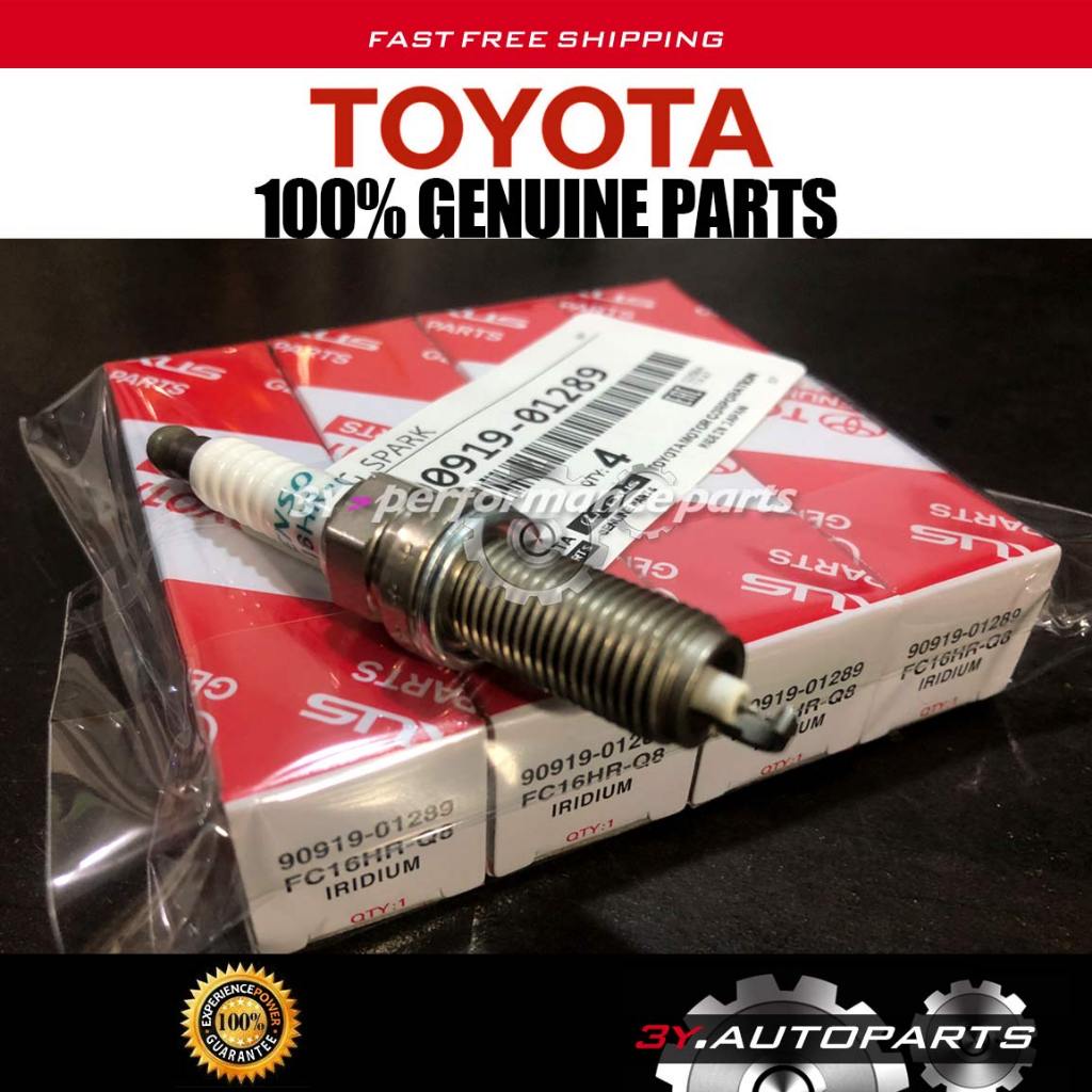 อะไหล่แท้ 100% TOYOTA 90919-01289 (@4ชิ้น) (FC16HR-Q8) TOYOTA AVALON CAMRY RAV4 SIENNA SPARK PLUG SI
