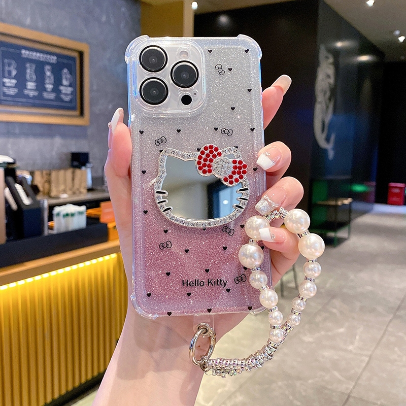 SAMSUNG สําหรับSamsung A15 A16 A17 A14 A13 A12 A22 A23 A32 A52 A54 A55 A56 A50S A57 A05S A06 A07 Kittyกระจกเคสโทรศัพท์นุ่ม ราคา ถูกที่สุด ดีลบีเคเค แกลเลอรีภาพที่ 4
