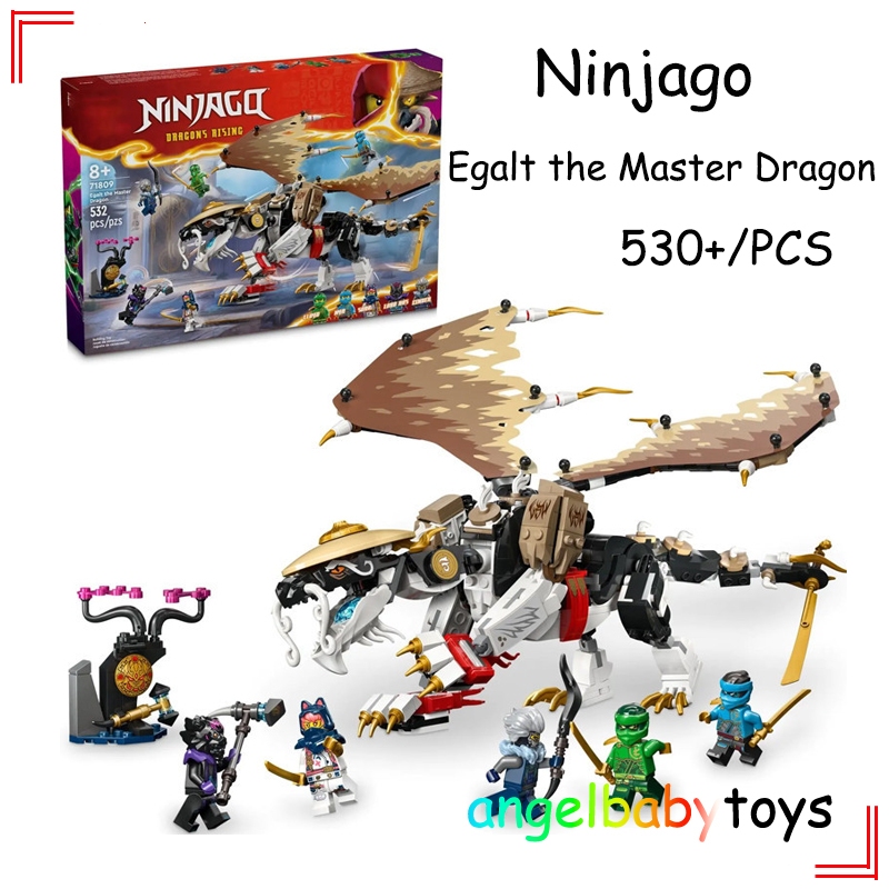 71809 Ninjago Egalt The Master Dragon Building Blocks ของเล่น (530+/ชิ้น) เด็ก ๆ