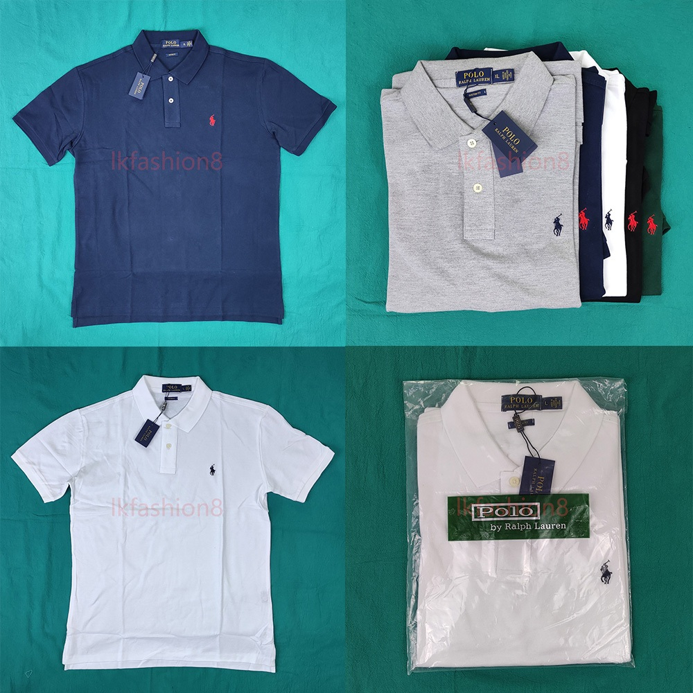 คลาสสิกโปโลเสื้อคอปกขนาดเล็กโพนี่ผู้ใหญ่ขนาด100%ใหม่ภาพจริงปัก5สีวินเทจคอลเลกชันของขวัญกับแพคเกจกระเป๋า