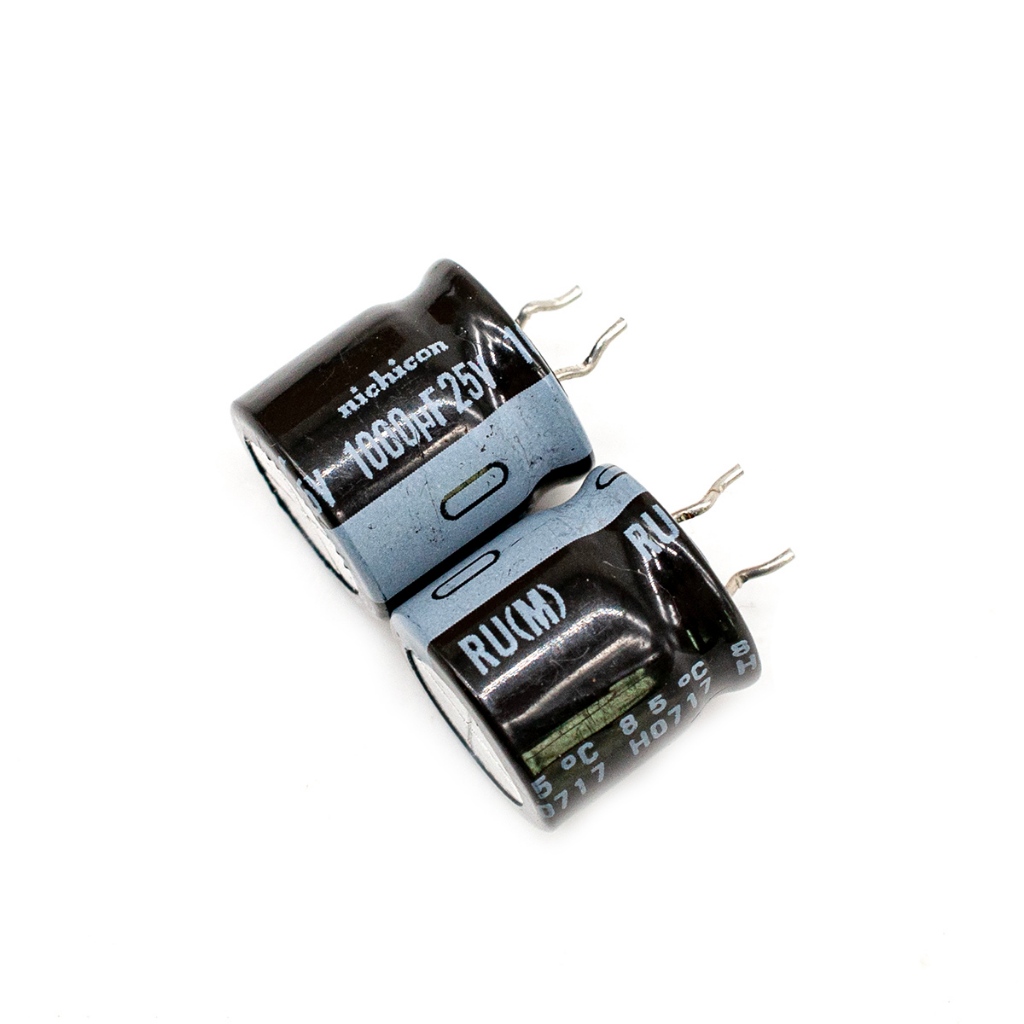 JAPAN Nichicon(UCC) 25V 1000uF 13x13mm 85°ตัวเก็บประจุ ซีอิเล็กโทรลีติค