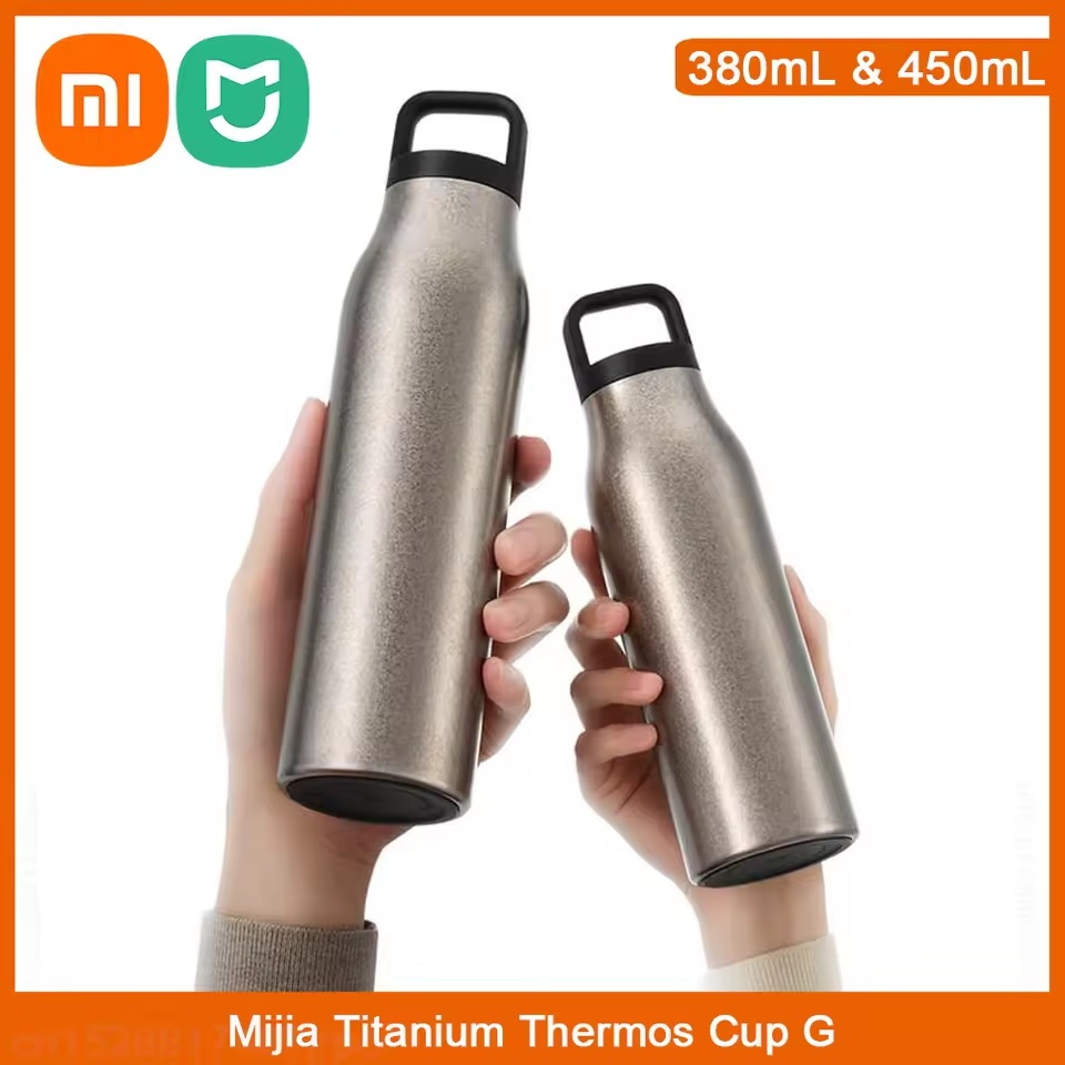 Xiaomi Mijia Titanium Thermos Cup G 6h เก็บขวดน้ําอุ่นไม่มีโลหะหนักเครื่องดื่มเพื่อสุขภาพ Ti กระติกน้ําฉนวนสูญญากาศ