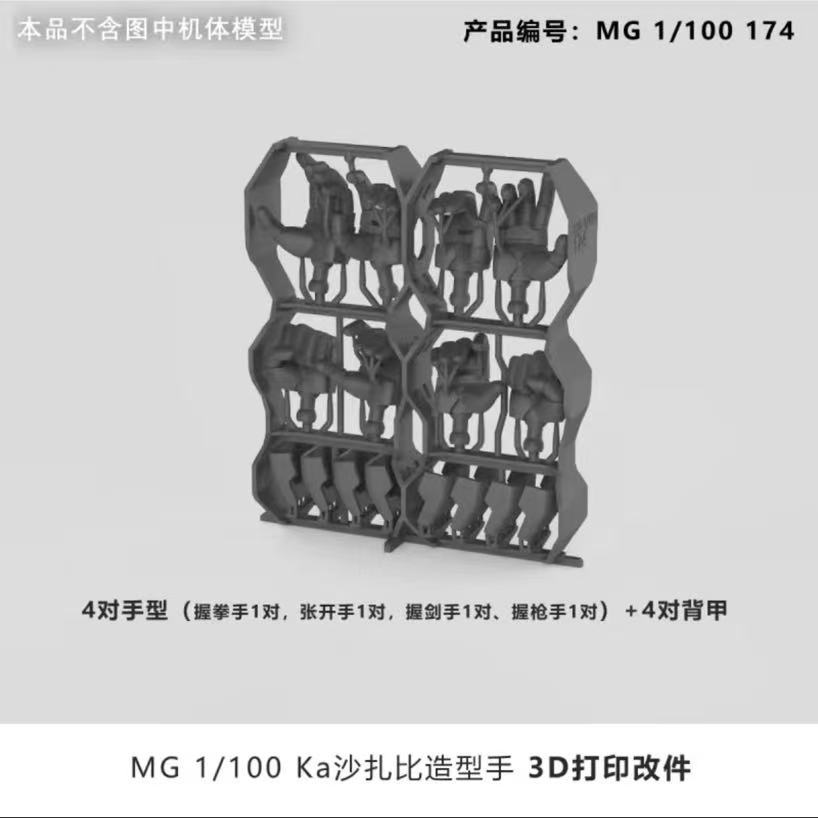 SDJJ / Plasticist Studio Hands For MG 1/100 SAZABI Ka / MG DOM / RE Nightingale Parts ไม่รวมรุ่น (SD