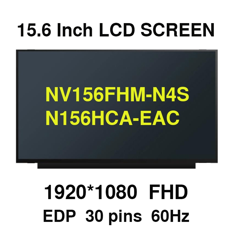 15.6 "IPS แล็ปท็อปหน้าจอ LCD NV156FHM-N4S N156HCA-EAC Rev.c1 1920x1080 30pins