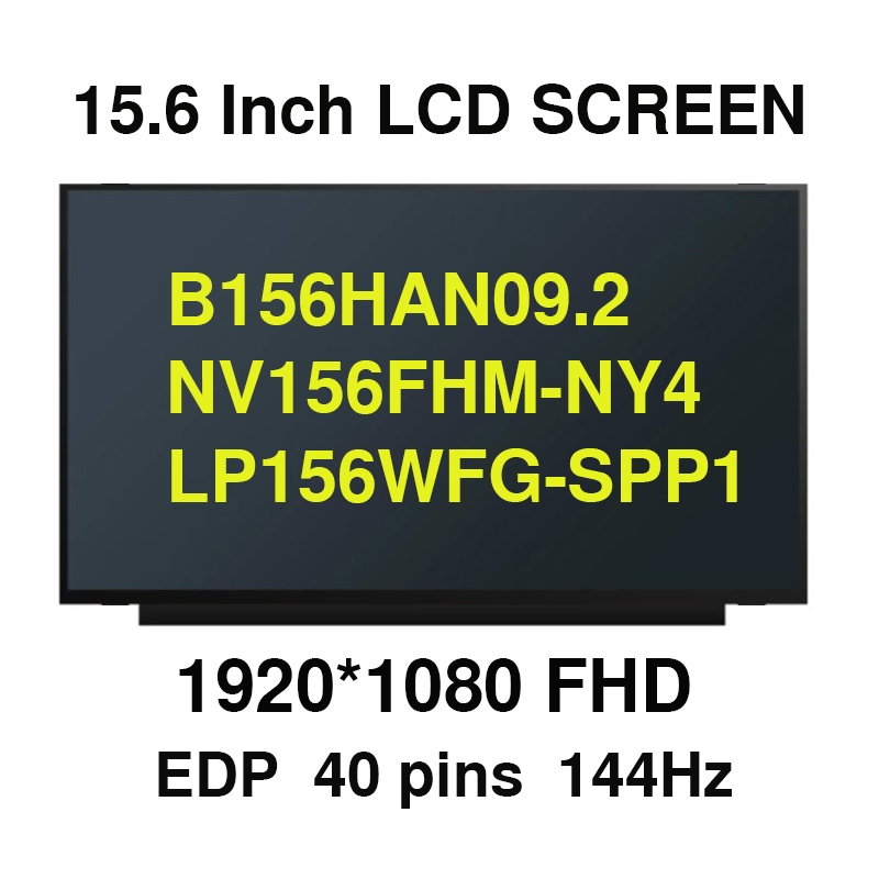 15.6 "144Hz หน้าจอ NV156FHM-NY4 B156HAN09.2 Fit LP156WFG-SPP1 สําหรับ Lenovo Legion 5-15ARH05H S7-15