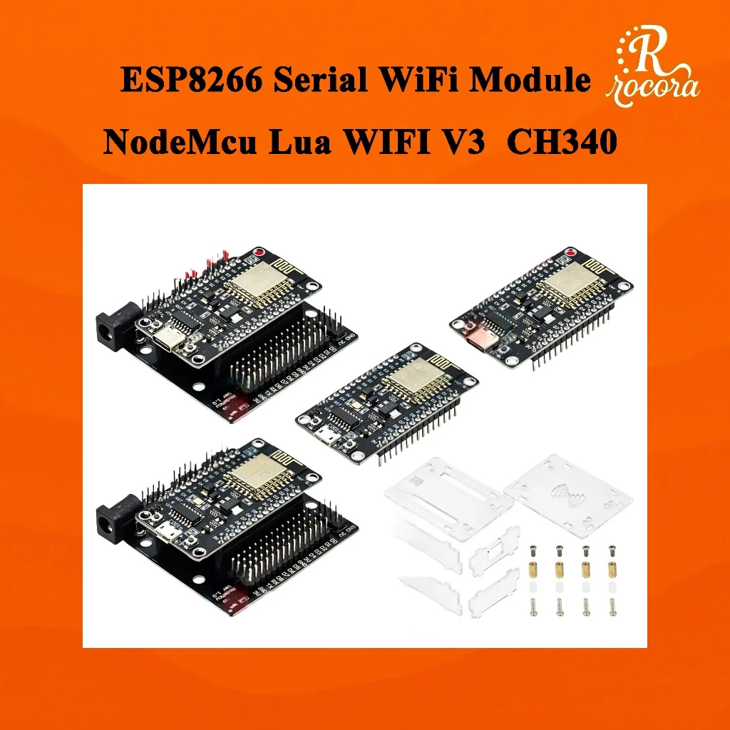 โมดูล WiFi ESP8266 NodeMCU V3 Lua พร้อมชิป CH340 บอร์ดพัฒนา IoT