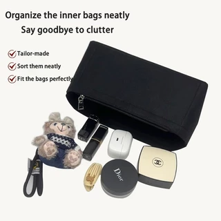 EverToner แบบพกพา Felt กระเป๋าด้านในใส่กระเป๋า Multi-Pocket Mini ถือ Linner สําหรับ Sonmont Hobo กระเป๋า