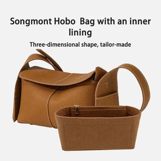 EverToner แบบพกพา Felt กระเป๋าด้านในใส่กระเป๋า Multi-Pocket Mini ถือ Linner สําหรับ Sonmont Hobo กระเป๋า