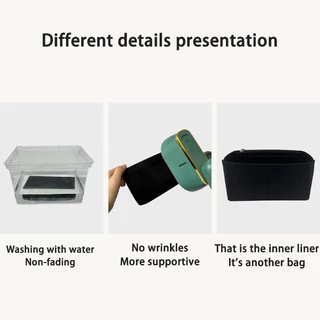 EverToner แบบพกพา Felt กระเป๋าด้านในใส่กระเป๋า Multi-Pocket Mini ถือ Linner สําหรับ Sonmont Hobo กระเป๋า