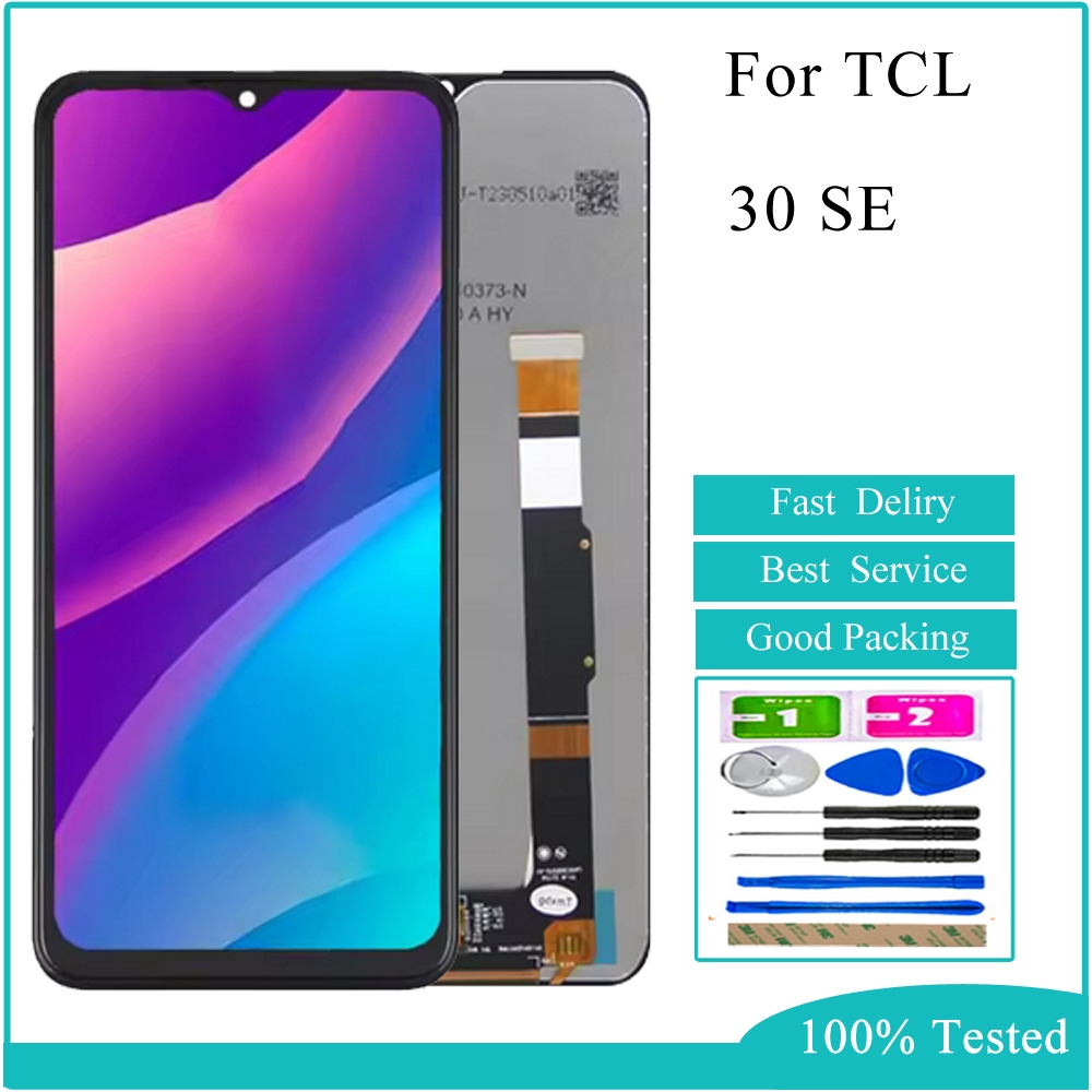 สําหรับ TCL 30 SE 6165H 6156H1 6165A 6165S จอแสดงผล LCD Touch Screen Digitizer Assembly Replacement