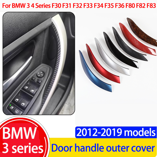 มือจับประตูภายในรถฝาครอบด้านนอกสําหรับ BMW 3 4 Series M3 M4 F30 F32 F33 F80 F82 F83 316d 318d 320d 320i 325d