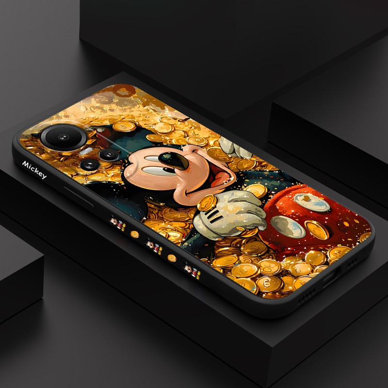 เคสโทรศัพท์สําหรับOPPO Reno 10Pro 10 8Z 8 Pro 8T T Z 7Z 6 5 Pro Plus 5G 4G Goldเหรียญเมาส์Creative D