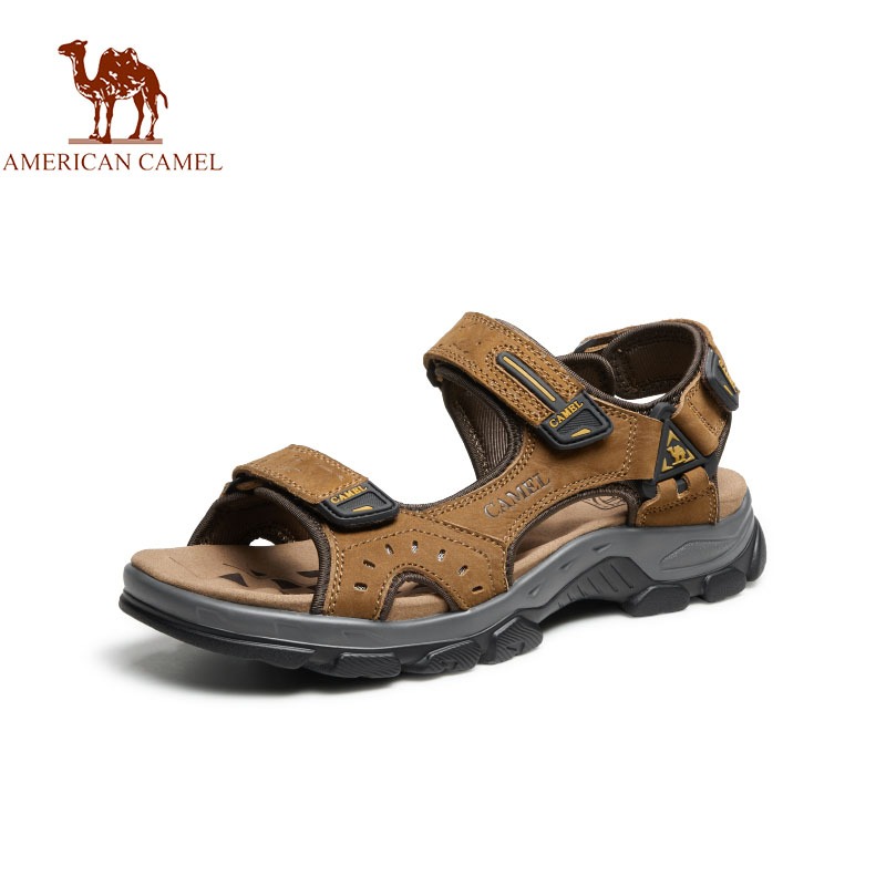 American CAMEL รองเท้าแตะลําลอง พื้นนิ่ม กันลื่น เหมาะกับเดินชายหาด แฟชั่นฤดูร้อน สําหรับผู้ชาย
