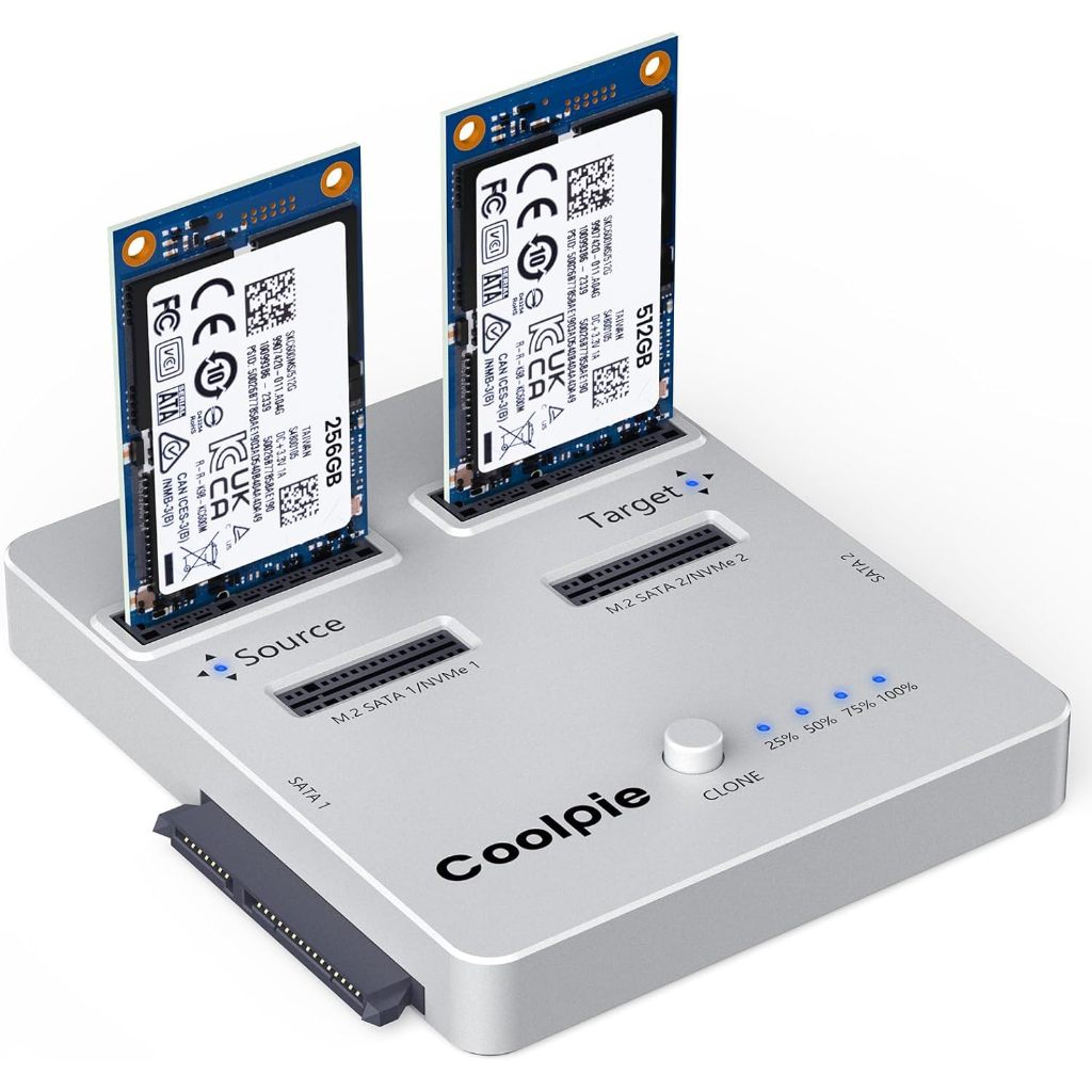 Coolpie CR311 3-in-1 SSD Mudr, USB3.2 Gen2*2 M.2 Reader, รองรับ M.2 NVMe/SATA, SATA 2.5/3.5 HDD