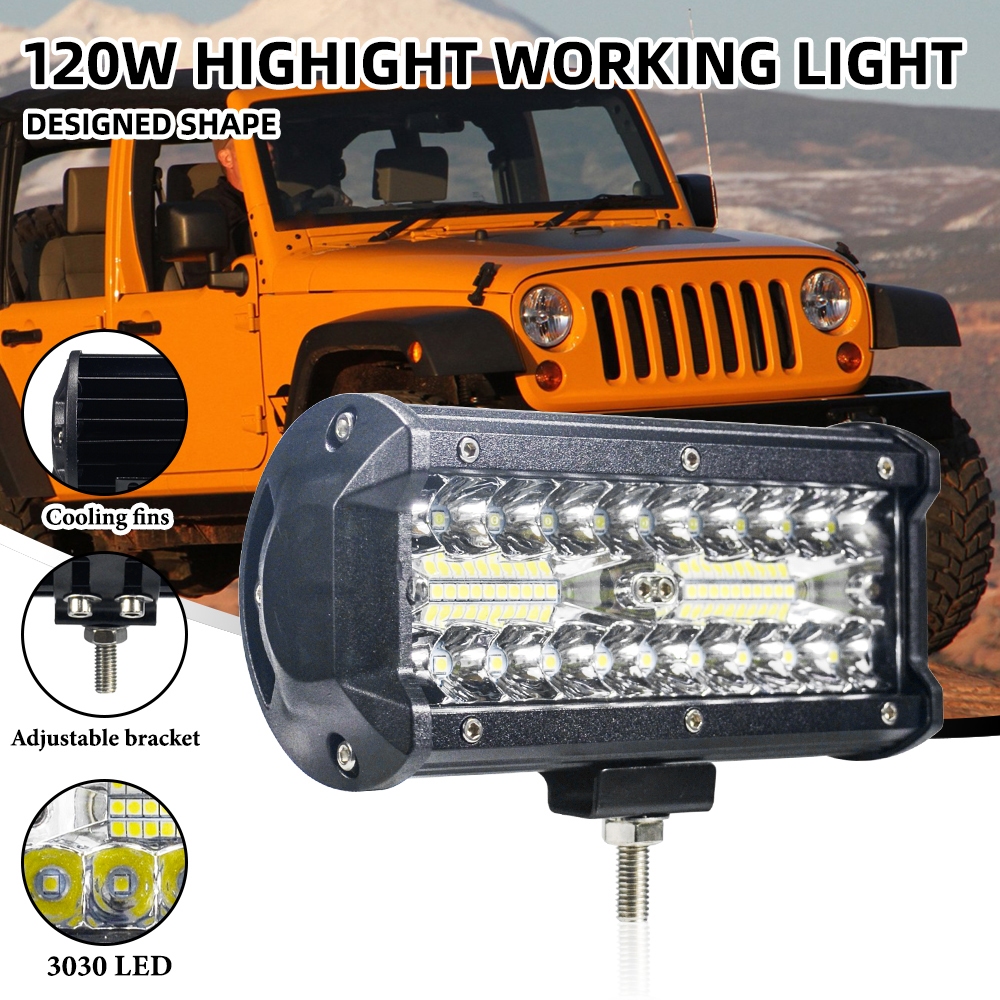 12 V-24 V รถ Led ทํางาน Spotlight Combo Beam รถบรรทุกภายนอกหมอกไฟ Led ทํางาน 72W 24LED บาร์ Offroad SUV ATV รถแทรกเตอร์เรือรถบรรทุกรถขุดรถจักรยานยนต์ Led Spotlight