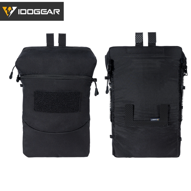 IDOGEAR ยุทธศาสตร์ซิปบนกระเป๋าเป้สะพายหลังไฮเดรชั่น 2L สำหรับ FCSK3.0 กระเป๋าน้ำโจมตียุทธศาสตร์ 35121