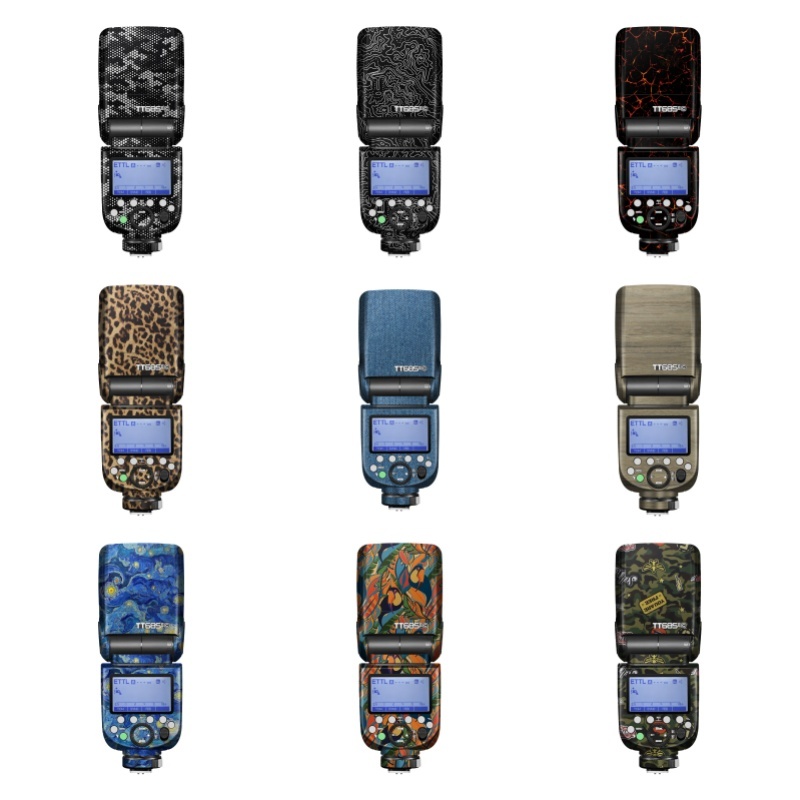 สติกเกอร์ป้องกันแฟลช Godox เหมาะสําหรับ สติ๊กเกอร์แฟลช Godox TT685II, ฟิล์มป้องกันแฟลช Godox, อุปกรณ