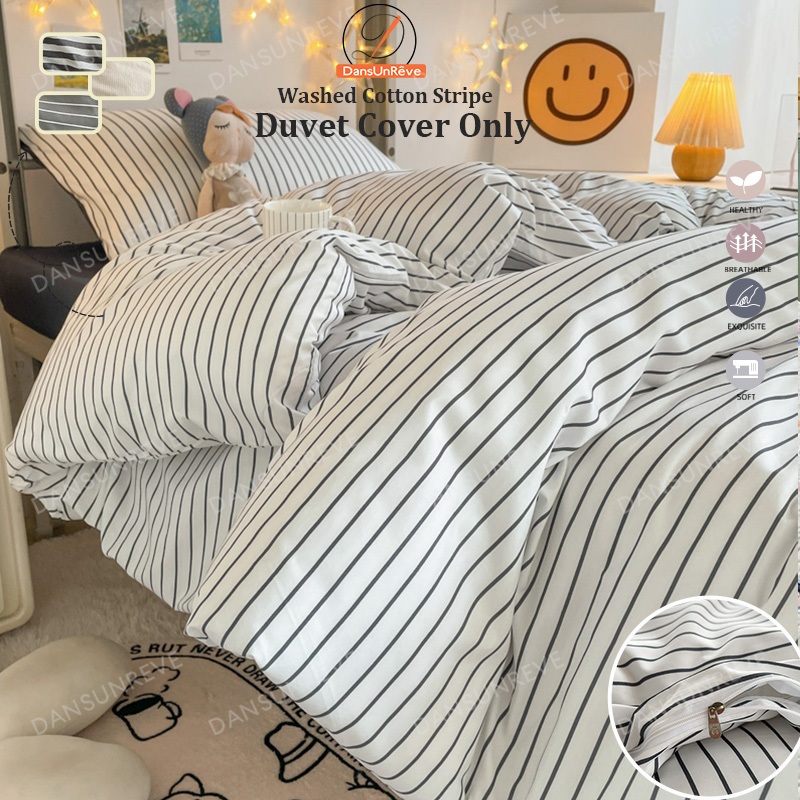 1 ชิ้น ปลอกผ้านวม 6 ฟุต duvet cover ลาย แถบ เกี่ยวกับเรขาคณิต 5ฟุต 3ฟุต