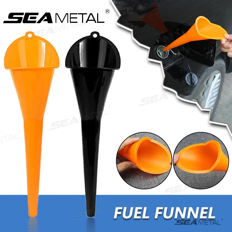 SEAMETAL กรวยเติมน้ำมันรถ พลาสติกเกรดดี กันหก ใช้กับรถยนต์/มอเตอร์ไซค์ ส่งฟรี