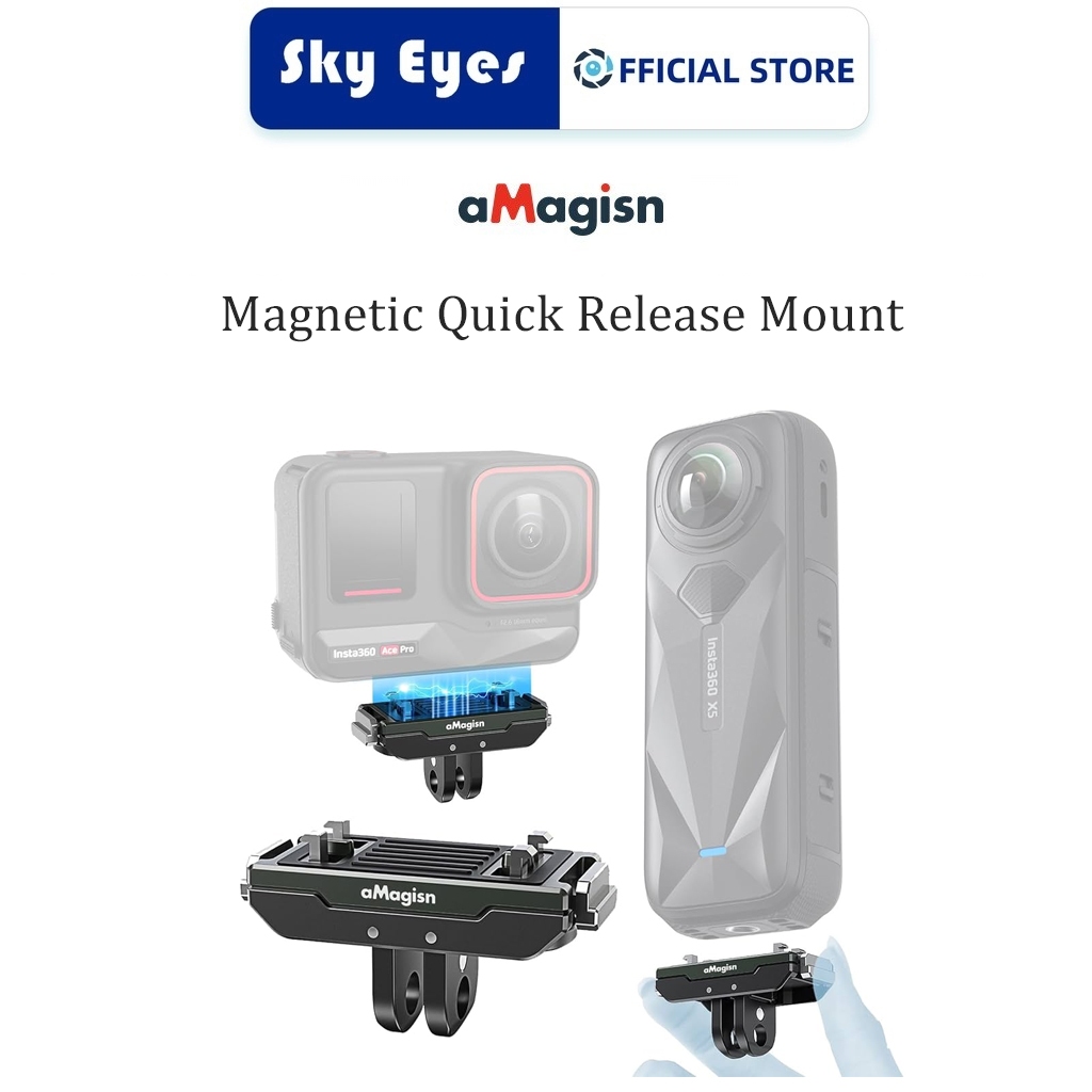 Amagisn Magnetic Quick Release Mount สําหรับ Insta360 X5Ace Pro/Ace Pro 2