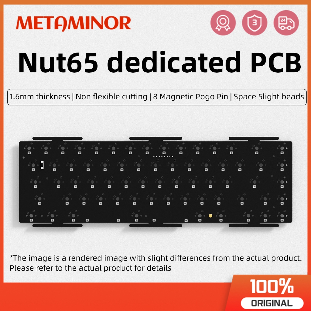 Meta Nut65 PCB ตัดแบบยืดหยุ่นได้ 1.6 มม.