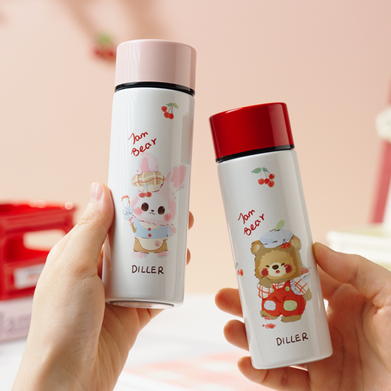 Diller Mini Thermos ขวด 316 กระติกน้ําสูญญากาศสแตนเลส 150ml D9399 D9459 D9369 - รูปที่ 6