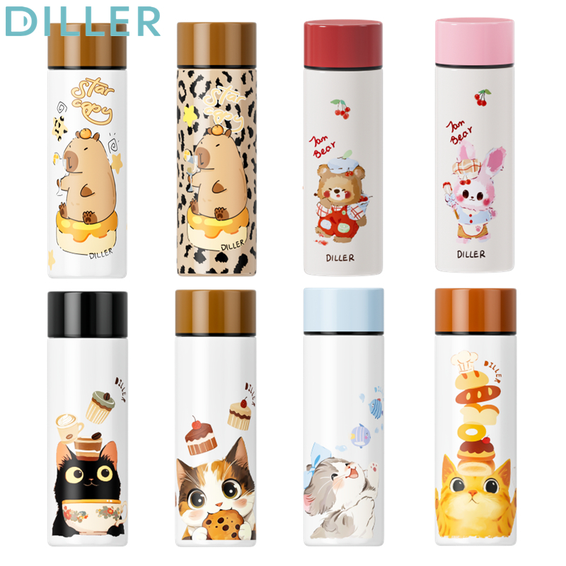 Diller Mini Thermos ขวด 316 กระติกน้ําสูญญากาศสแตนเลส 150ml D9399 D9459 D9369