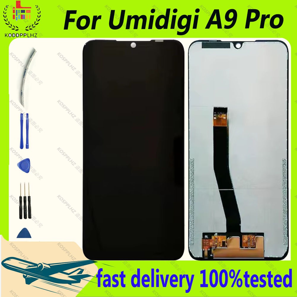 6.3 นิ้วUMIDIGI A9 Pro จอแสดงผล LCD + หน้าจอสัมผัสทดสอบ LCD Digitizer แผงแก้วสําหรับ UMIDIGI A9PRO