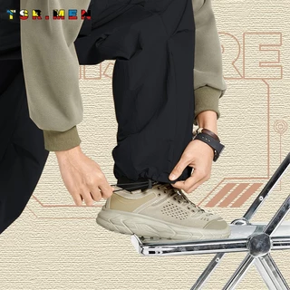 TSR.Men กางเกงคาโก้ผู้ชาย เอวยางยืด ขาตรง กันน้ำแห้งเร็ว สไตล์ลำลอง เหมาะสำหรับการเดินป่ากลางแจ้ง เท่ เทรนด์ ฤดูฝน
