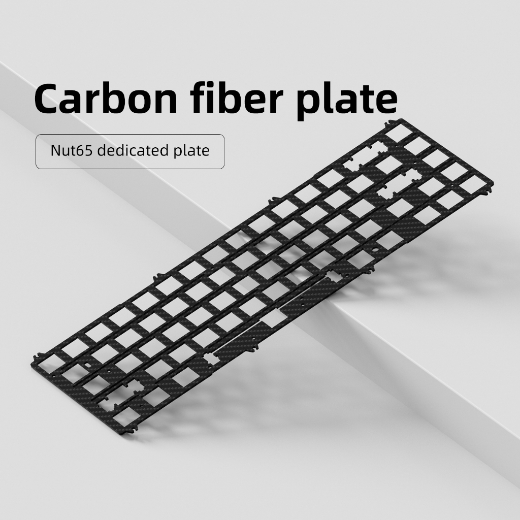 แผ่นพีซีแผ่นบังโคลนคาร์บอน Meta Nut65 สําหรับแป้นพิมพ์เครื่องกลอลูมิเนียม Nut65