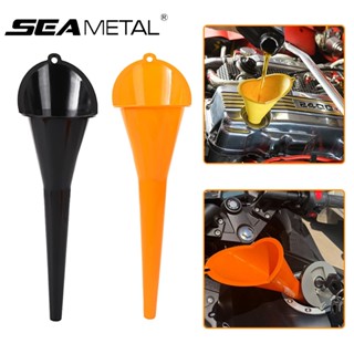 SEAMETAL ช่องทางเติมน้ํามันรถจักรยานยนต์รถยนต์ฟรีมือปากยาวน้…