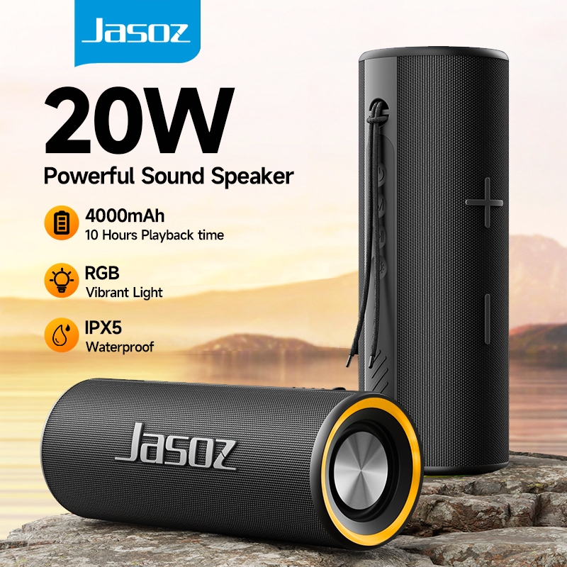 Jasoz JM16 20W Ultra Bluetooth 5.3 Speaker 20W Powerful Sound RGB HIFI Stereo 40