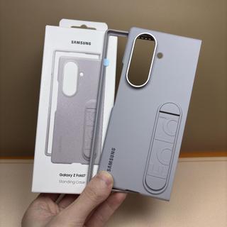 อย่างเป็นทางการซิลิโคนสําหรับ Samsung Galaxy Z พับ 7 ป้องกันกรณีพร้อม Kickstand Secure Grip สบายซิลิโคนนุ่มป้องกันกรณีสําหรับ Z พับ 7