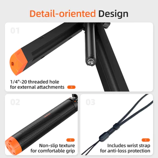 Telesin Buoyancy rod Floating tripod selfie stick for Gopro/Insta360 / DJI Osmo360 / Action 5Pro/4/3