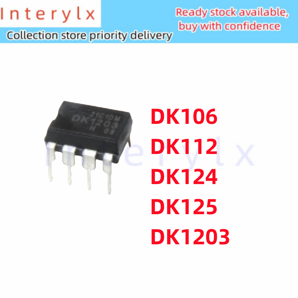 5 ชิ้น/ล็อตแบรนด์ใหม่ DK106 DK1203 DK112 DK124 DK125 ชิปสวิทช์แบบบูรณาการบล็อก IC ปลั๊กตรง 8 Pins