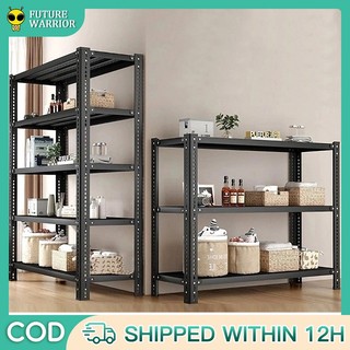 【100% Metal】6layer Metal Rack Steel Rack Goods Storage Shelf Heavy