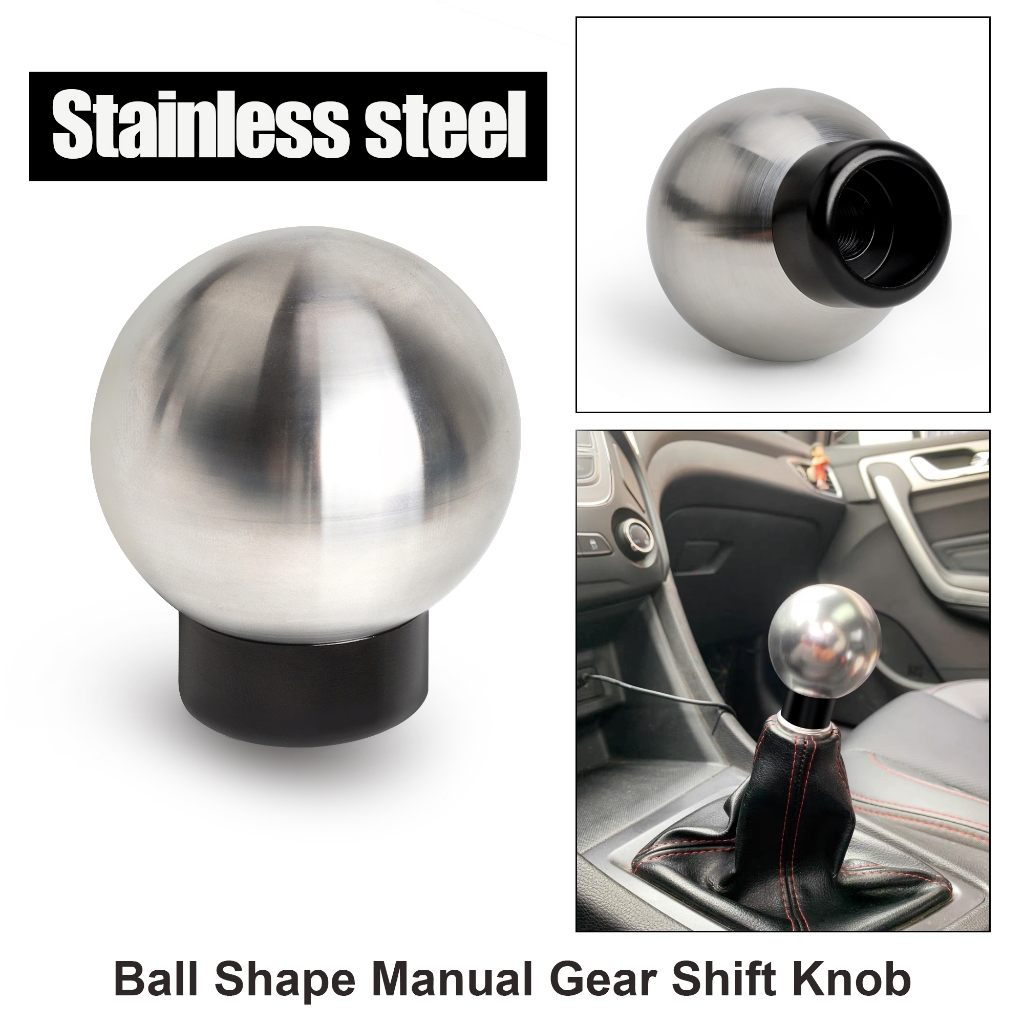 สแตนเลสเกียร์ SHIFT Knob M12*1.25 สําหรับ Toyota 86 Subaru BRZ Scion FR-S รถ SHIFT Lever เกียร์ธรรมดา