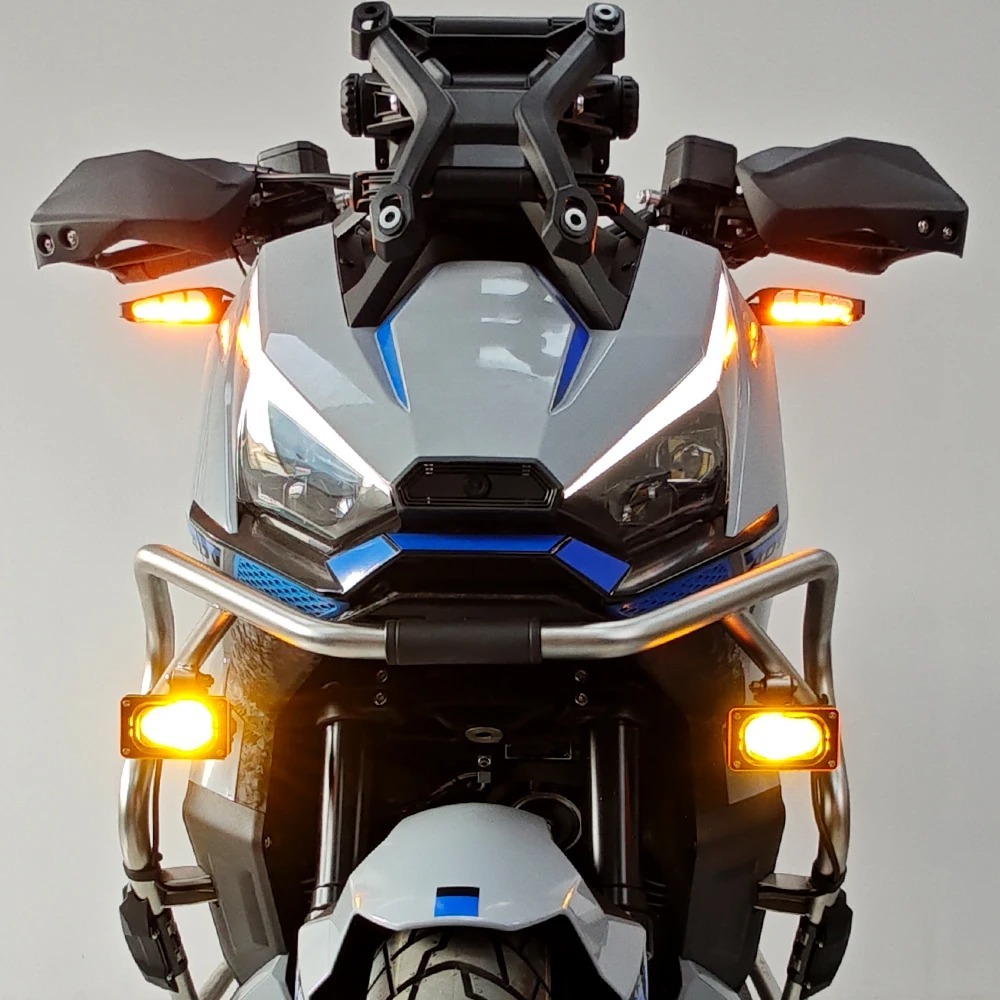 สําหรับ ZONTES 368G 368 G 368-G ไฟเลี้ยวรถจักรยานยนต์ LED Light Protection Cover Shield - รูปที่ 3